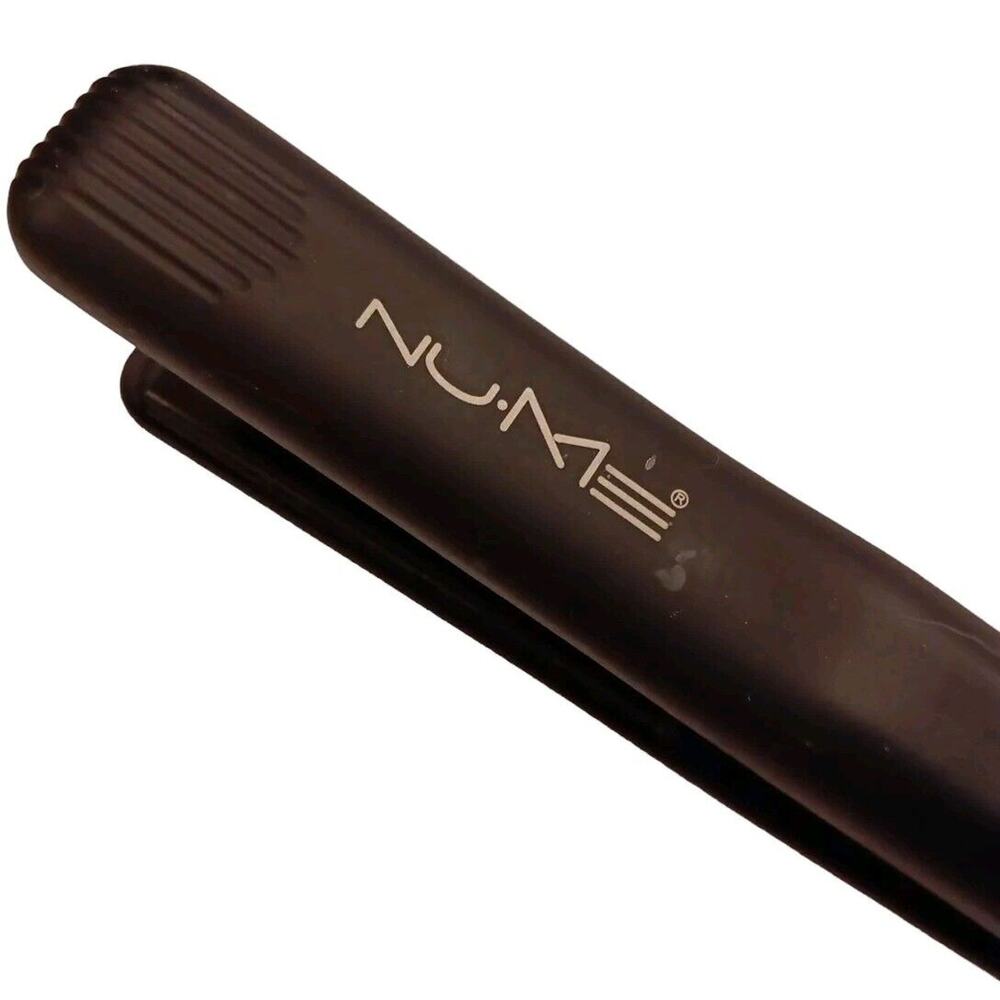 NUME 1" Ceramic Flat Iron Hair Straightener Hot Heat Model HB046/T Black 93"Cord - Picture 2 of 5